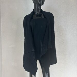 Vince Black Women's Open Front Sweater